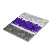 Boho Geometrische Mod Retro Greygender Pride Vlag Tegeltje (Zijkant)