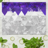 Boho Geometrische Mod Retro Greygender Pride Vlag Theedoek (Gevouwen)