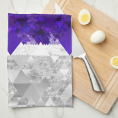 Boho Geometrische Mod Retro Greygender Pride Vlag Theedoek (Quarter Fold)