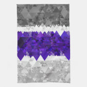 Boho Geometrische Mod Retro Greygender Pride Vlag Theedoek (Verticaal)