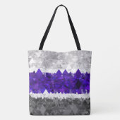 Boho Geometrische Mod Retro Greygender Pride Vlag Tote Bag (Achterkant)