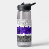 Boho Geometrische Mod Retro Greygender Pride Vlag Waterfles (Links)