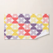 Boho geometrische moderne retro 50s kleurrijk bad handdoek (Handdoek)