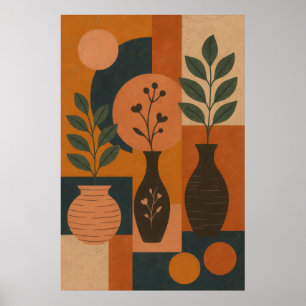 Boho Geometrische Muurkunst – Abstract Minimalisti Poster