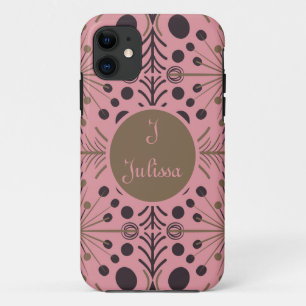 Boho Geometrische Pijl Roze Gepersonaliseerd Case-Mate iPhone Case