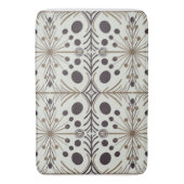 Boho geometrische pijl wit patroon badmat (Voorkant Verticaal)