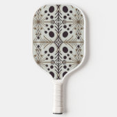 Boho geometrische pijl wit pickleball paddle (Achterkant)