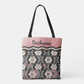 Boho Geometrische Tote Bag (Achterkant)