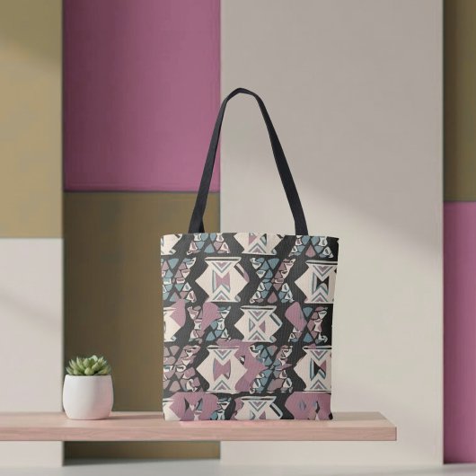 Boho Geometrische Tote Bag