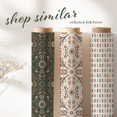 Boho geometrische volkskunst cadeaupapier