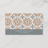 Boho Geometrische Vormen Interieurontwerper Visitekaartje (Voorkant)