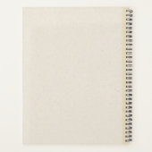 Boho gepersonaliseerde jaarplanner met aangepaste  planner (Achterkant)