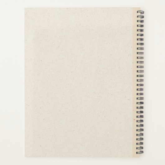 Boho gepersonaliseerde jaarplanner met aangepaste  planner (Achterkant)