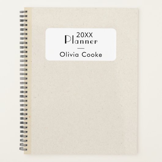 Boho gepersonaliseerde jaarplanner met aangepaste  planner (Voorkant)