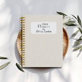 Boho gepersonaliseerde jaarplanner met aangepaste  planner
