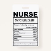 Boho geregistreerd Verticaal Verpleegkundige Badge (Achterkant)