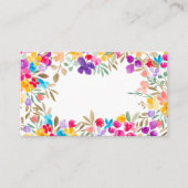 Boho geschilderde moderne waterverf bloemige bruil plaatskaartje (Voorkant)