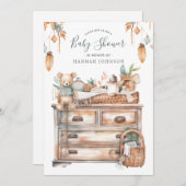 Boho Geslacht Neutraal Baby kinderkamer douche Kaart (Voorkant / Achterkant)