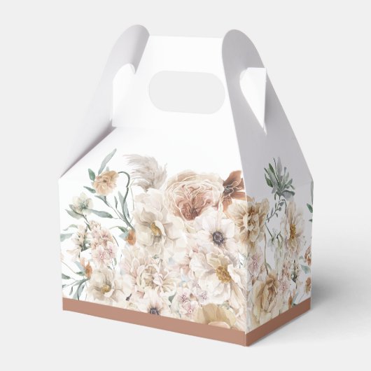 Boho Geslacht Neutraal Baby shower Vierbox Bedankdoosjes (Achterkant)