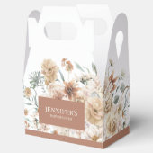 Boho Geslacht Neutraal Baby shower Vierbox Bedankdoosjes (Geopend)