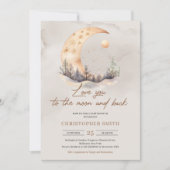 Boho geslacht neutraal koper salie maan en terug kaart (Voorkant)