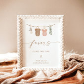 Boho Geslacht onthullen gunsten teken | Het teken  Poster