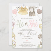 Boho Geslacht onthullen meisje of jongen hij of zi Kaart (Voorkant)