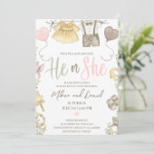 Boho Geslacht onthullen meisje of jongen hij of zi Kaart (Staand voorkant)