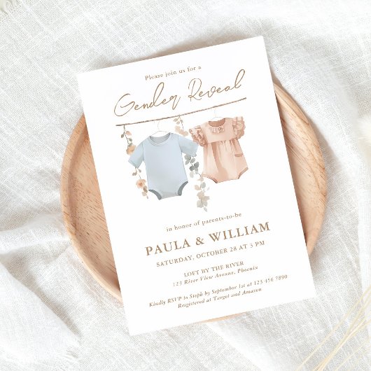 Boho Geslacht Onthullen Partij Uitnodigen Kaart