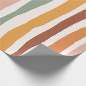 Boho gestreepd inpakpapier (Hoek)