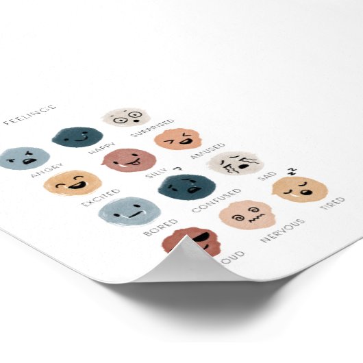 Boho gevoelens grafiek print (Hoek)