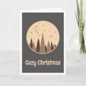 Boho Gezellige Kerstmis Binnen Foto Vakantie Kaart (Voorkant)