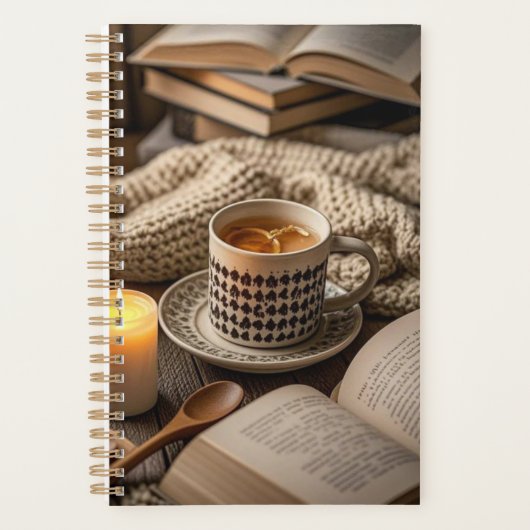 Boho gezellige warme kaarslichten planner (Voorkant)