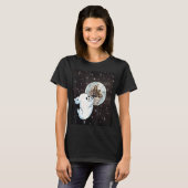 Boho Ghost Witchy Luna Moth Retro Moon Wiccan Hall T-shirt (Voorkant volledig)