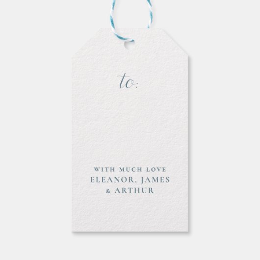 Boho Gingerbread House Magische Quote Kerstmis Cadeaulabel (Achterkant)