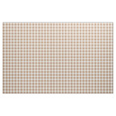 Boho Gingham Patroon Geruit Geblokt Taan Bruin Stof (Fat Quarter)