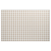 Boho Gingham Patroon Geruit Neutraal Stof (Fat Quarter)