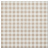 Boho Gingham Patroon Geruit Neutraal Stof (Swatch)