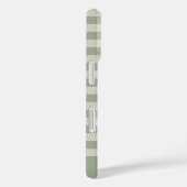 Boho Gingham Patroon Geruit Salie Naam Case-Mate iPhone Case (Achterkant / Rechts)