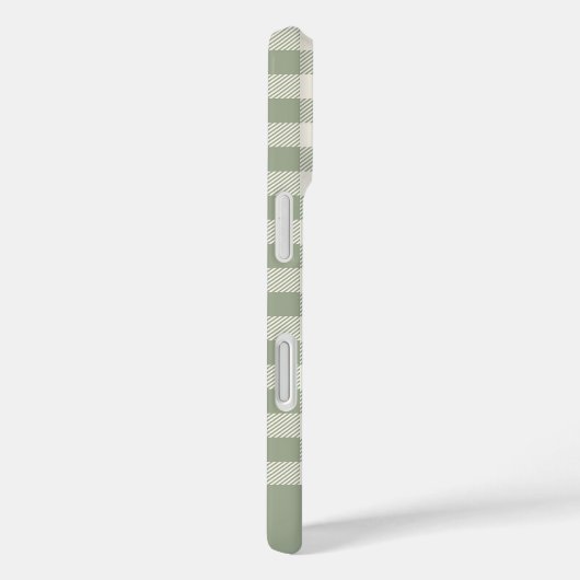 Boho Gingham Patroon Geruit Salie Naam Case-Mate iPhone Case (Achterkant / Rechts)