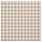 Boho Gingham Pattern Plaid Checkered Tan Brown Stof (Swatch)