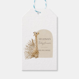 Boho Giraffe Baby shower Cadeaulabel