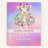 Boho GIRAFFE Baby Shower Planner Notitieboek Journ (Voorkant)
