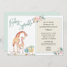 Boho Giraffe Baby Sprinkle-neutraal geslacht