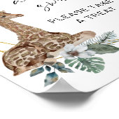 Boho Giraffe baby's zijn lekker gebarsten Poster (Hoek)