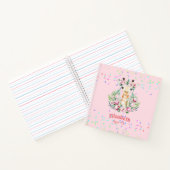 Boho Giraffe Flowers Named Girs, Tiener cadeaus Notitieboek (Binnen)