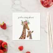 Boho Giraffe Mama + Baby shower servetten (Insitu)