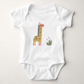 Boho Giraffe print baby romper (Voorkant)