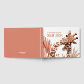 Boho Giraffe Safari Baby shower Gastenboek (Volledig)