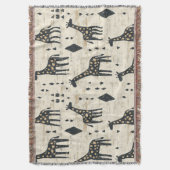 Boho-giraffe-stammespatroon Deken (Voorkant Verticaal)